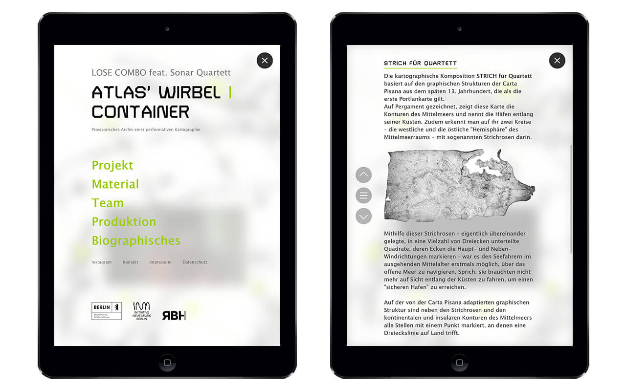 LOSE COMBO: ATLAS' WIRBEL | CONTAINER: iPad Portraitmodus 2