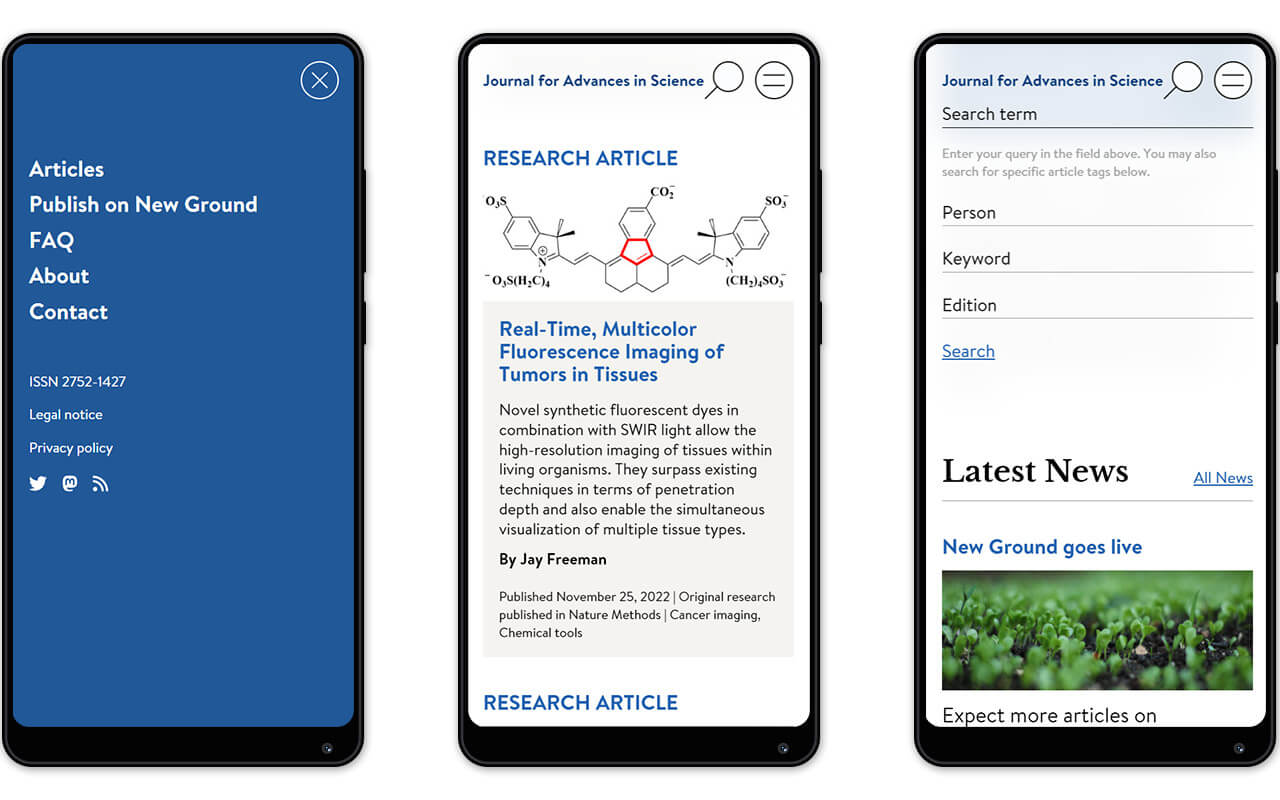 New Ground - Journal for Advances in Science: Smartphone