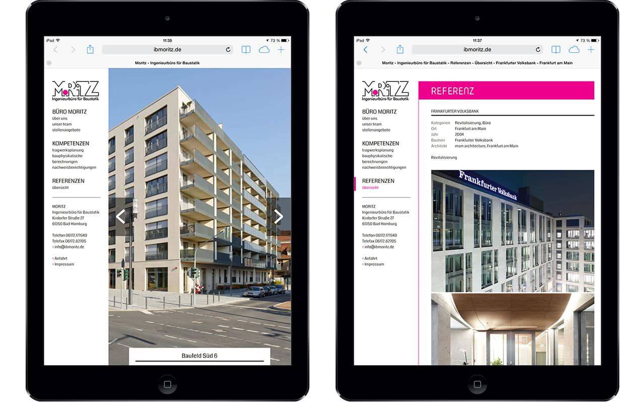 Moritz - Ingenieurbüro für Baustatik: iPad Air (Originalansichten)