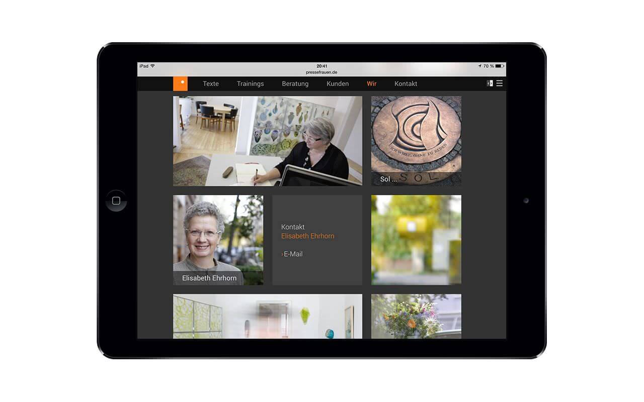 pfiff - Pressefrauen in Frankfurt: iPad Air (Originalansicht)