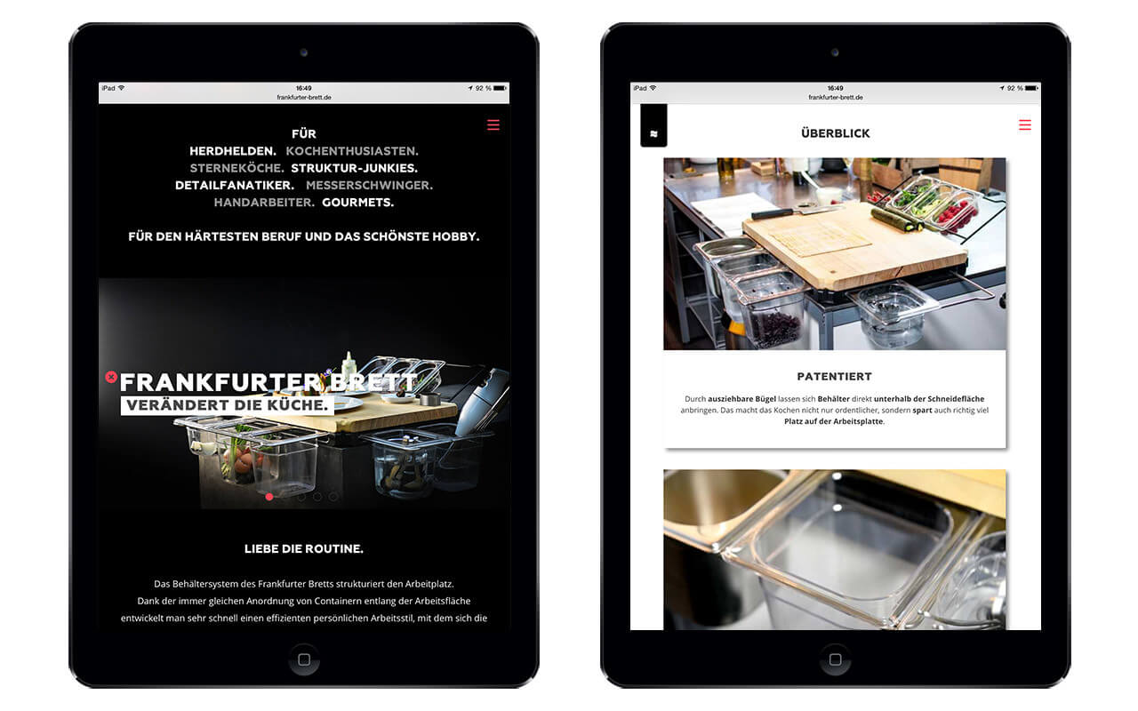 Frankfurter Brett GmbH: iPad Air (Originalansichten)