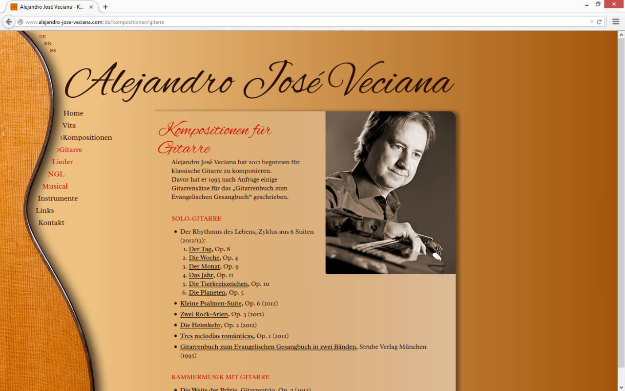Alejandro José Veciana: Kompositionen
