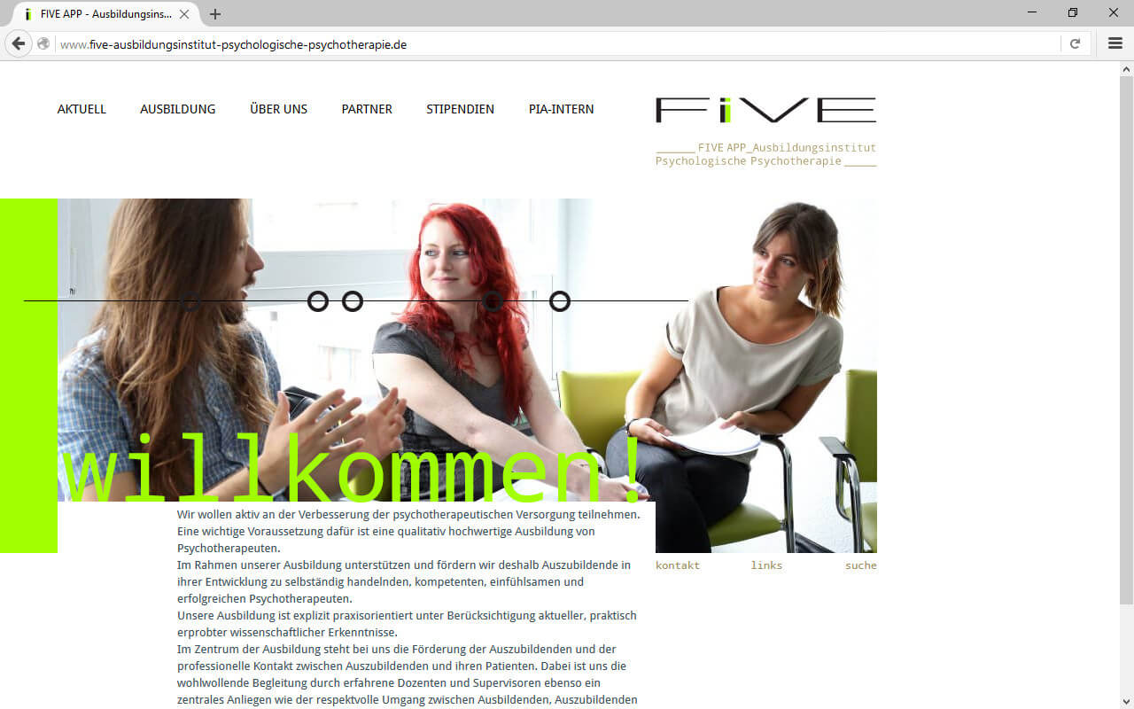 FIVE APP GmbH Ausbildungsinstitut: Startseite