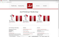 Josef Weinberger Musikverlage: Startseite