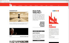 DIE FABRIK Kulturwerk Frankfurt: Webdesign / Die Fabrik Frankfurt