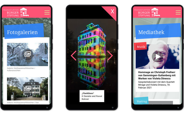 Screenshot Frankfurter Bürgerstiftung /Smartphone 2