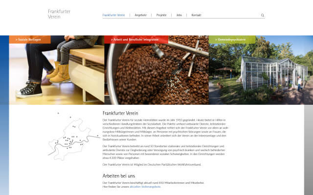 Screenshot Startseite