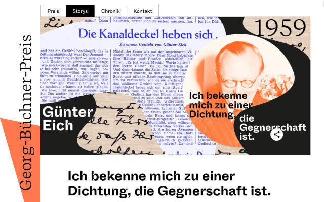 Screenshot Story Günter Eich
