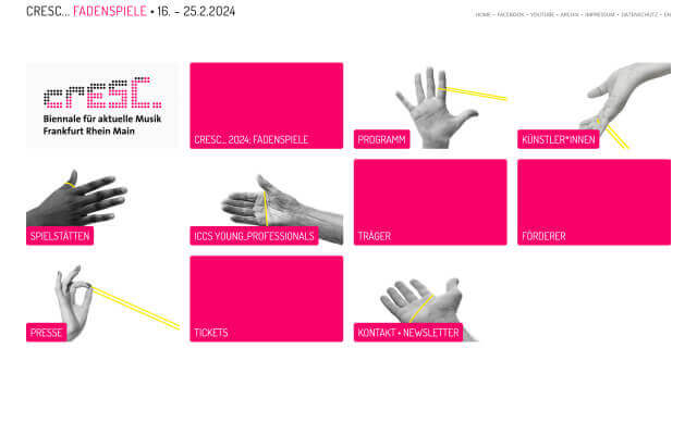 Screenshot cresc 2024 - landing page