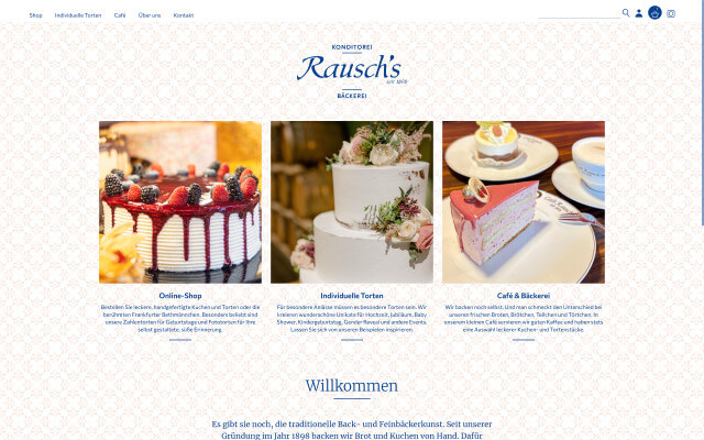 Screenshot Startseite