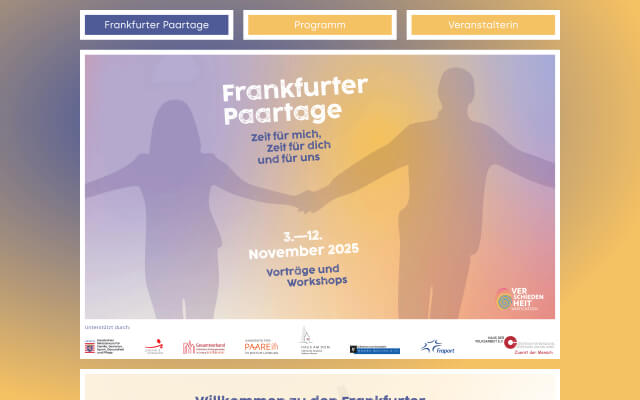 Screenshot Startseite