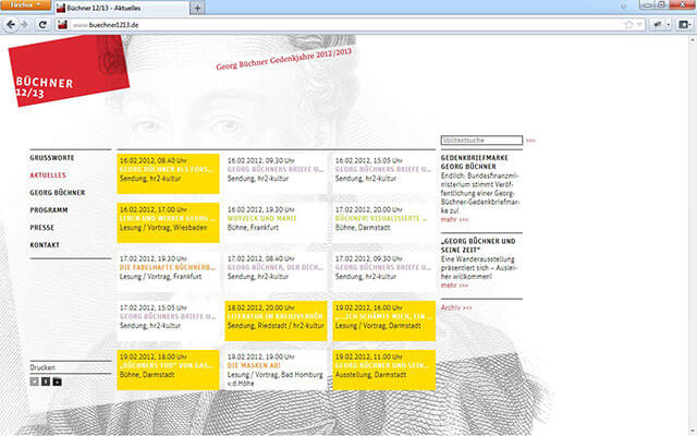 Screenshot Aktuelles