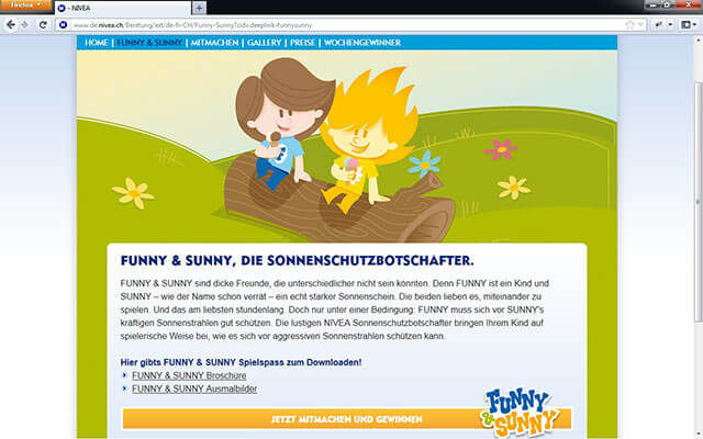 Screenshot FUNNY & SUNNY - Sonnenschutzbotschafter