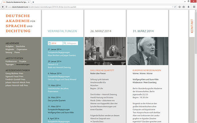 Screenshot 2014 Aktivitäten / Veranstaltungen