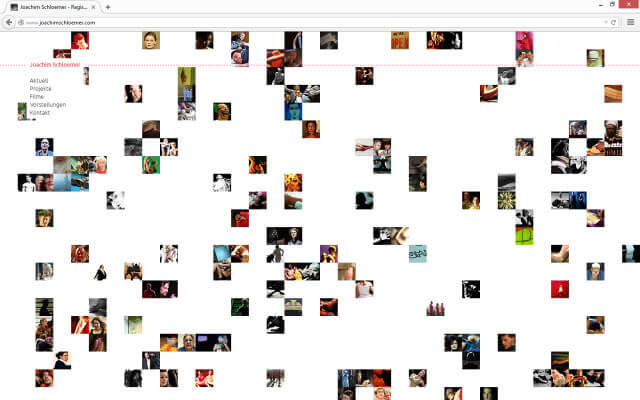 Screenshot Webdesign / Joachim Schloemer