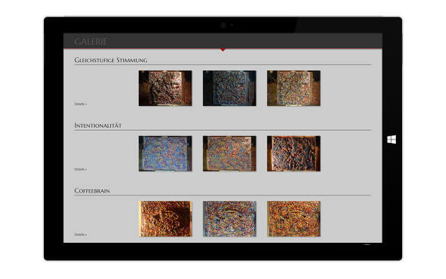 Screenshot Surface Pro 3 / Galerie (Originalansicht)