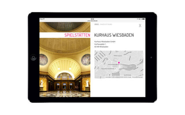 Screenshot Webdesign / mobiltauglich / cresc Biennale