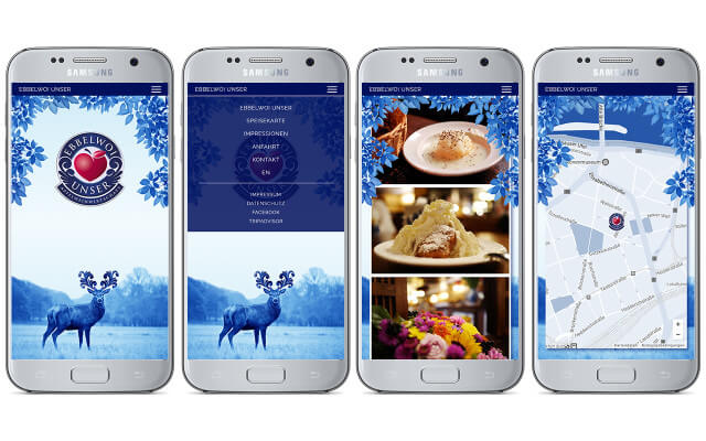 Screenshot Webdesign Ebbelwoi Unser / Smartphone