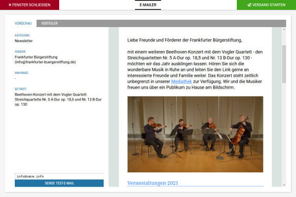 CreativeManager v3 / E-Mailer